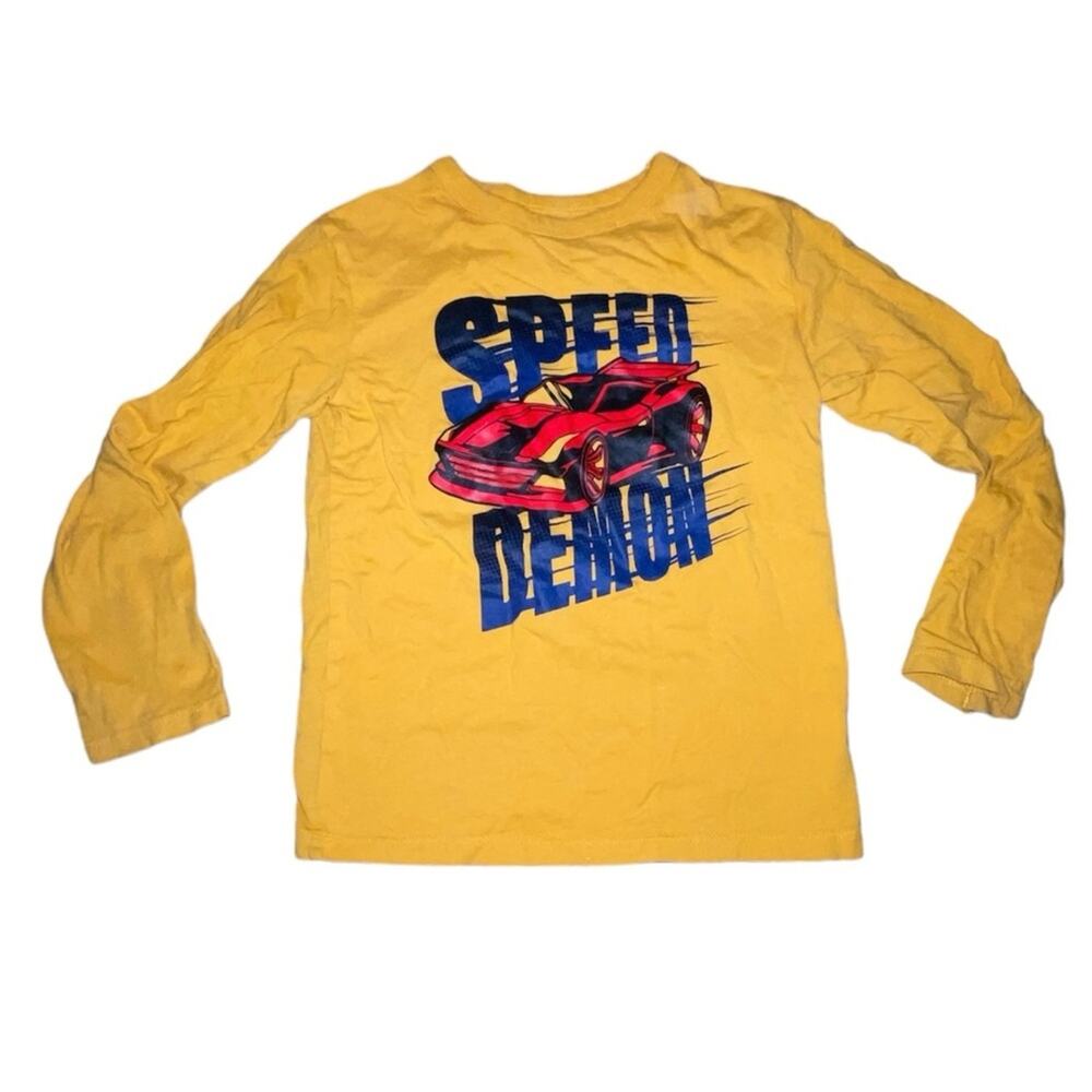 The Children's Place Yellow, Blue, Black & Red “Speed Demon” Long Sleeve T-Shirt